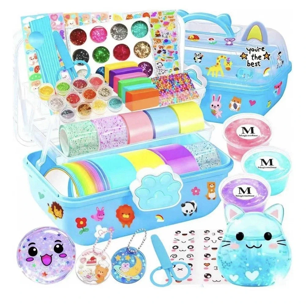 Nano Tape Bubble Kit for Kids, 4 Sticky Ball Tapes and 6 Nano Tapes, Squishy ...